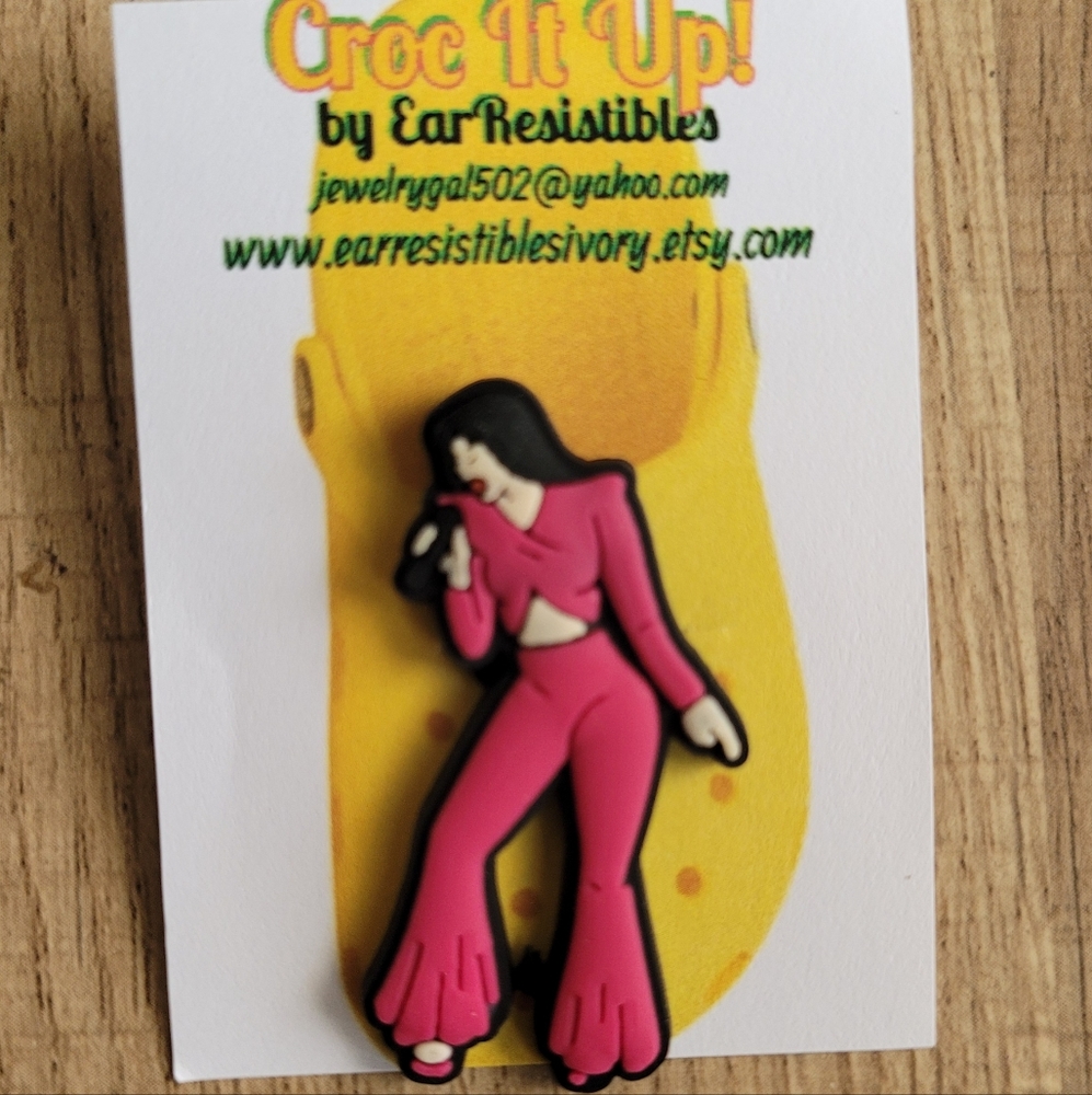 Selena Croc Shoe Button Croc Jibbitz Celebrity Shoe Charm